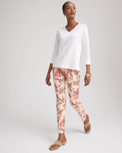 Chico's Women | Petite Brigitte™ Pull-On Slim Ankle Pants BLUSHED