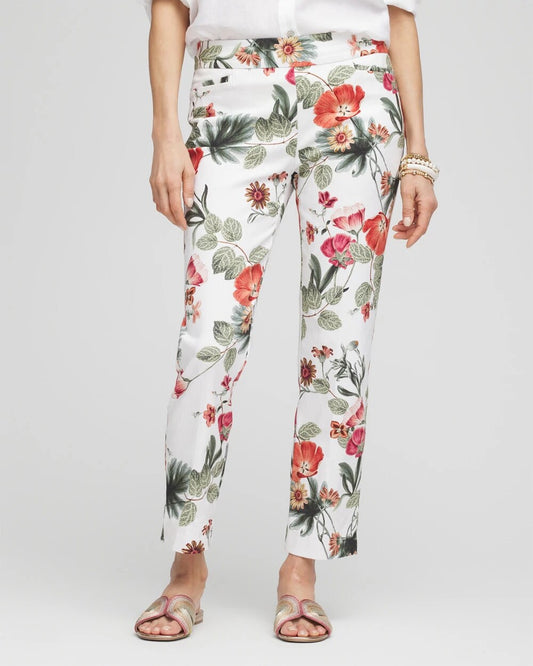 Chico's Women | Petite Brigitte™ Slub Cropped Pants ALABASTER