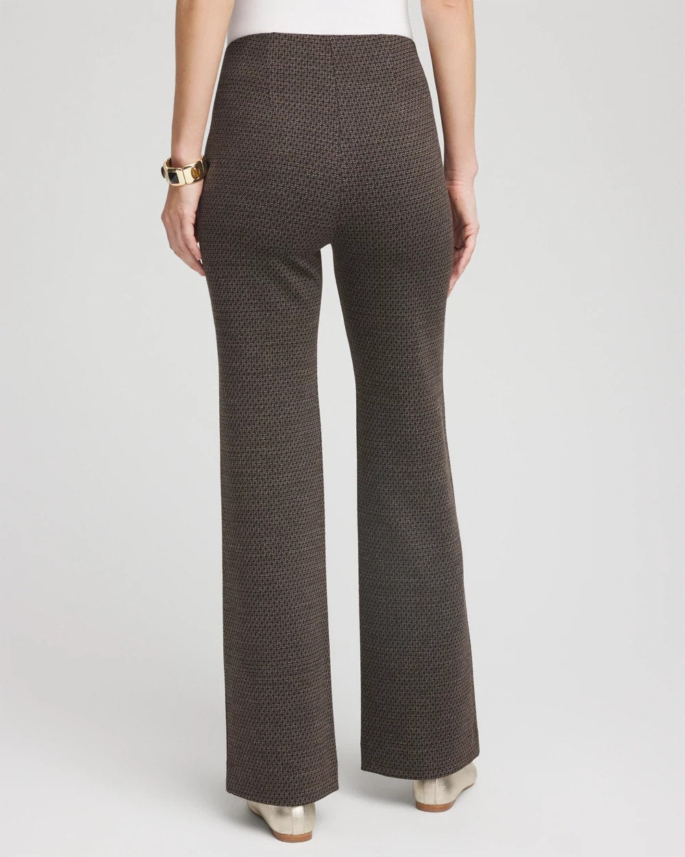 Chico's Women | Juliet Jacquard Full-Length Ponte Pants BLACK