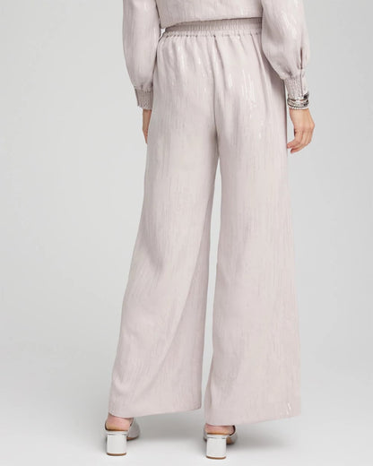Chico's Women | Petite Sequin Wide Leg Pant HELIUM