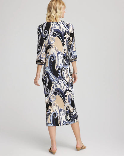 Chico's Women | Petite Travelers™ Paisley Maxi Dress CANYON BLUE
