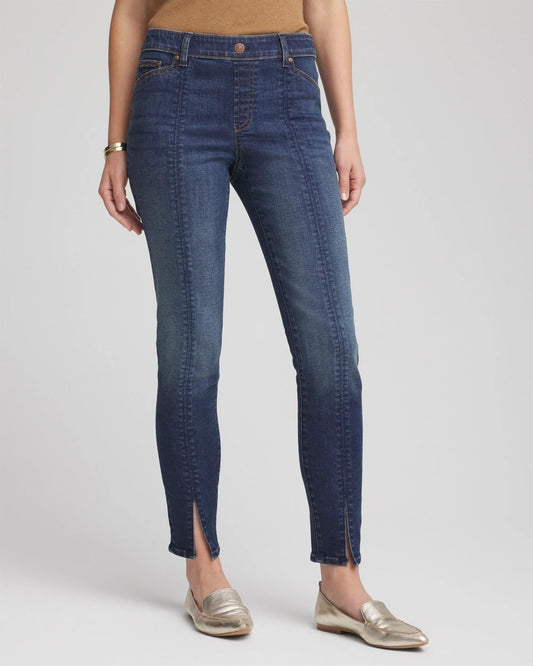 Chico's Women | Petite Pull-On Slim Ankle Jeggings ESTERO INDIGO