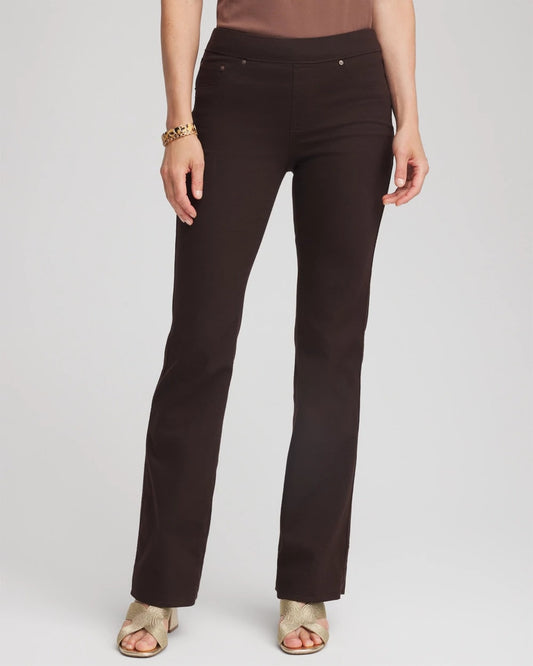 Chico's Women | Petite Pull-On Slim Bootcut Jeggings COCOA BEAN