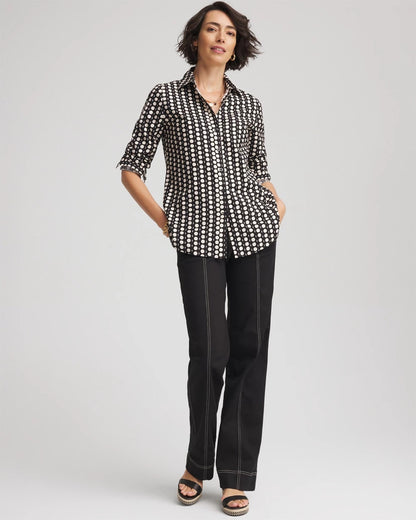 Chico's Women | Petite Pull-On Wide-Leg Jeans BLACK