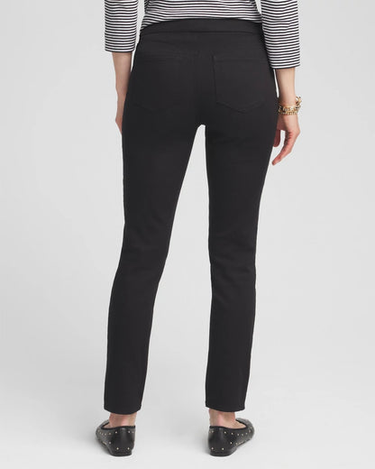 Chico's Women | Denim Pull-On Ankle Jeggings BLACK