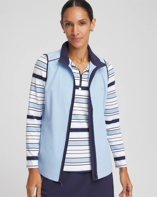 Chico's Women | Zenergy® UPF Contrast Vest CRYSTAL TOPAZ