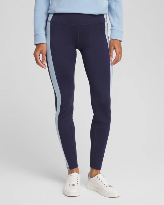 Chico's Women | Zenergy® Soft Topaz Contrast Leggings PASSPORT BLUE