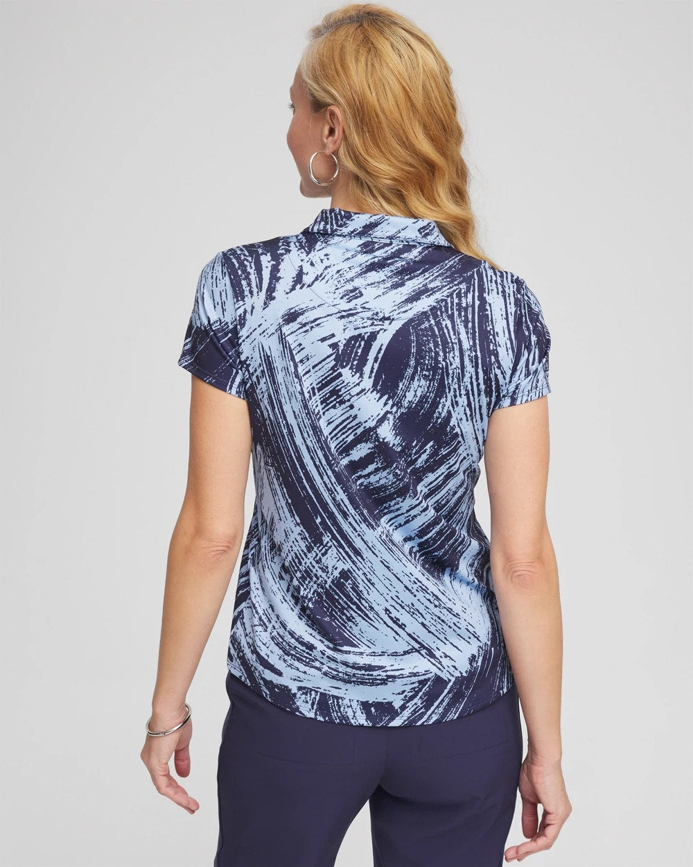 Chico's Women | Zenergy® UPF Sketch Half Zip CRYSTAL TOPAZ