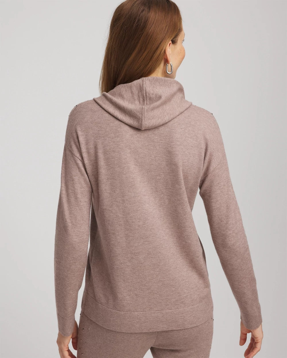 Chico's Women | Zenergy® Luxe Rhinestone Sweater TAUPE HEATHER