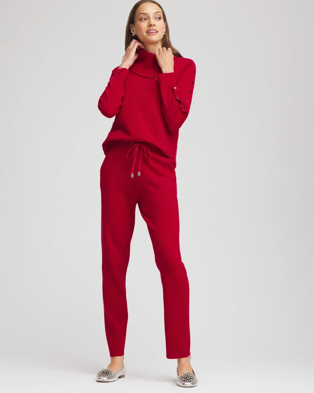 Chico's Women | Zenergy® Luxe Tapered Ankle Pants CARMINE RED
