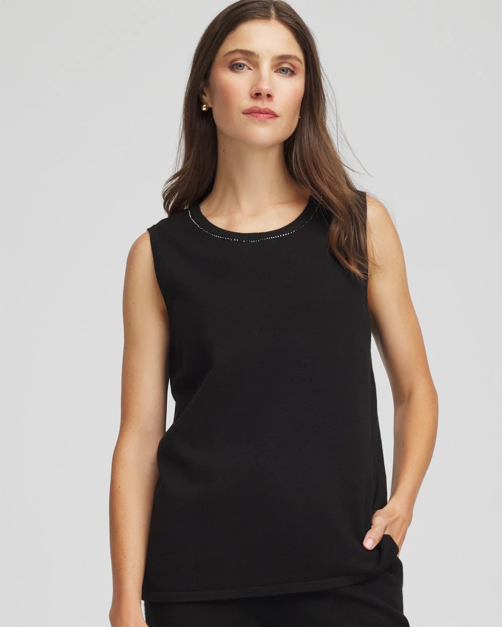 Chico's Women | Zenergy® Luxe Diamante Tank BLACK