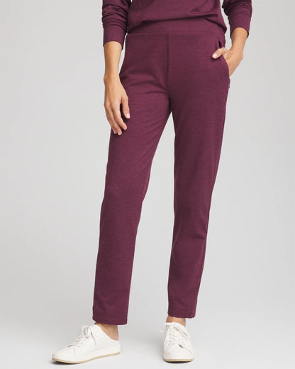 Chico's Women | Zenergy® Cloud Tapered Ankle Pants BLACKENED BURGUNDY