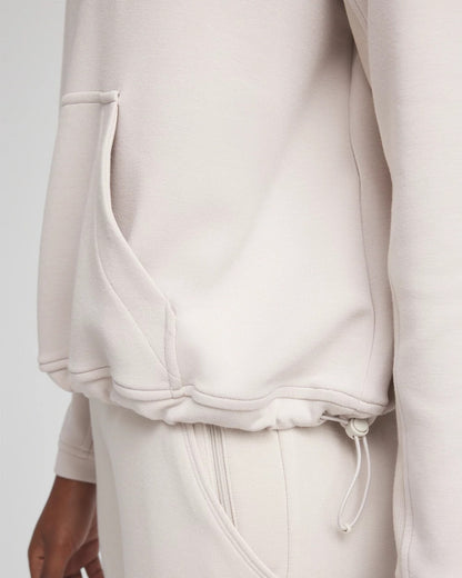Chico's Women | Zenergy® Ribbed Sweatshirt SMOKEY TAUPE