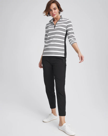Chico's Women | Zenergy® UPF Rib Mix Ankle Pants BLACK