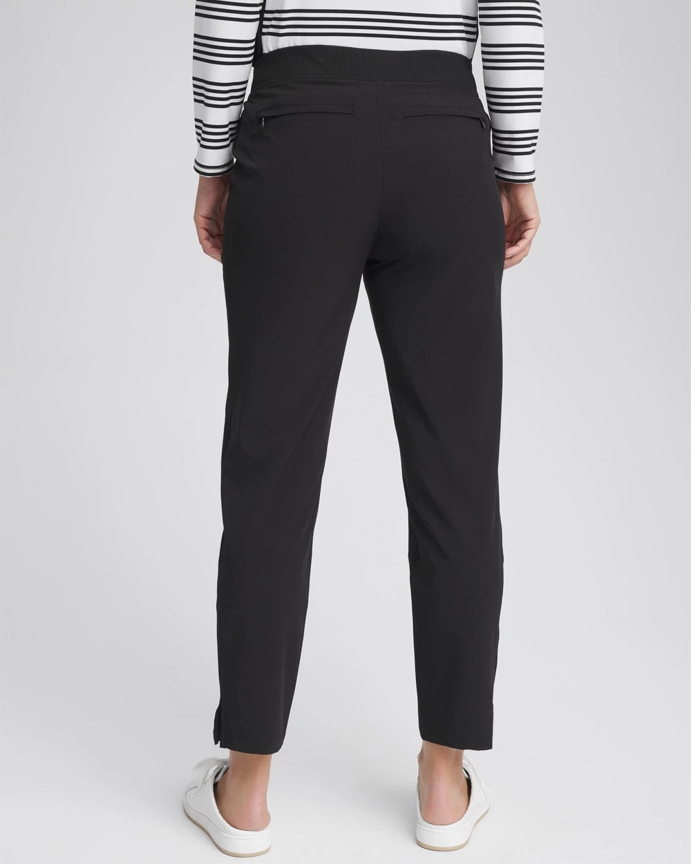 Chico's Women | Zenergy® UPF Rib Mix Ankle Pants BLACK
