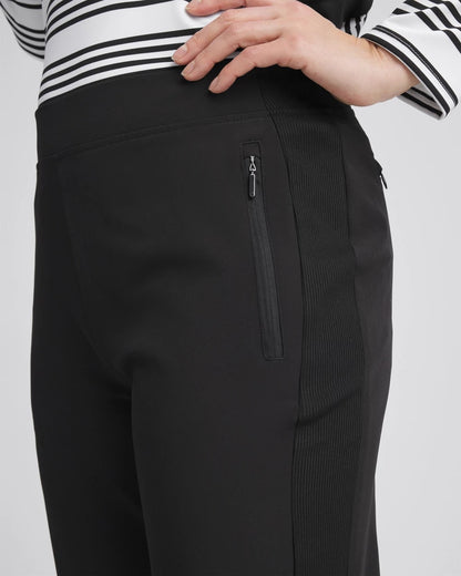 Chico's Women | Zenergy® UPF Rib Mix Ankle Pants BLACK