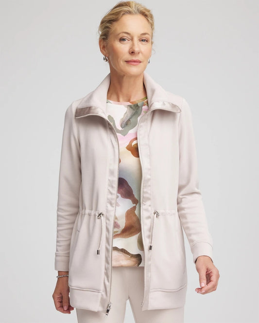 Chico's Women | Zenergy® Cinch-Waist Jacket SMOKEY TAUPE