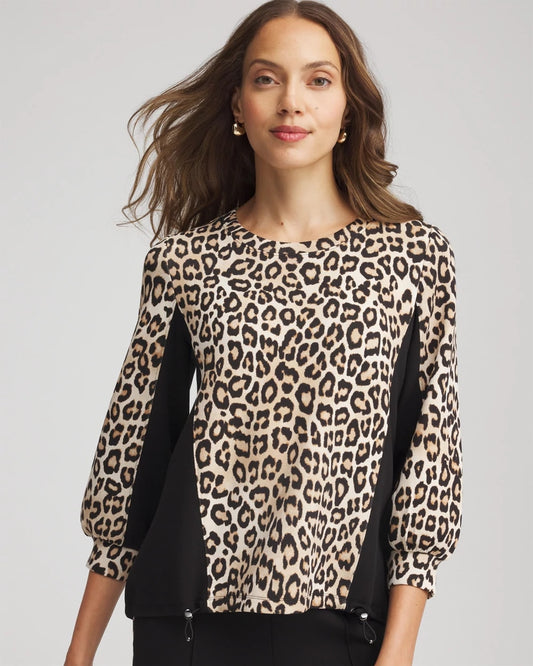 Chico's Women | Zenergy® Animal-Print Bungee Top