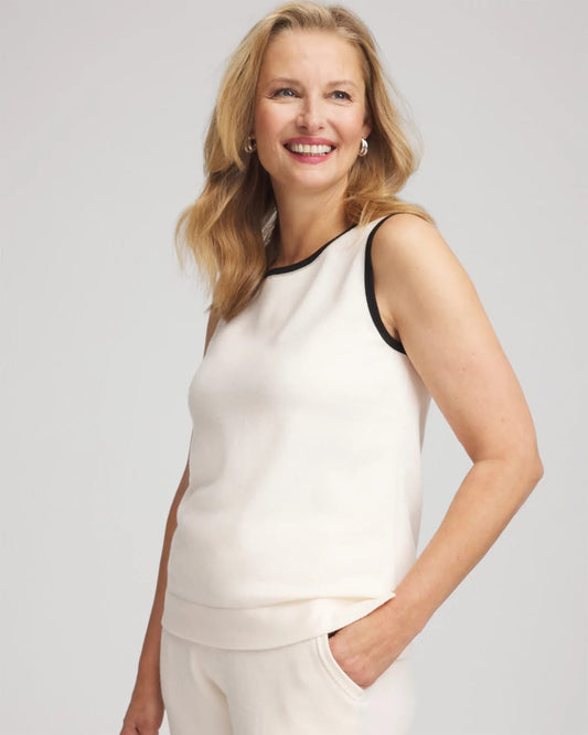 Chico's Women | Zenergy® Luxe Cashmere-Blend Tank ENGLISH CREAM
