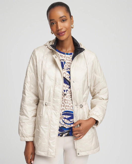 Chico's Women | Zenergy® Water-Resistant Quilted Anorak Jacket