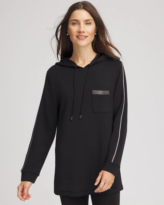 Chico's Women | Zenergy® Caviar Bead Sweatshirt BLACK