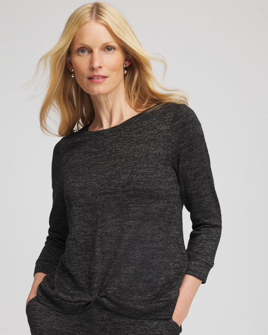Chico's Women | Zenergy® Twist-Front Top BLACK