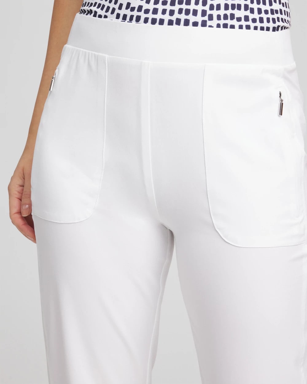 Chico's Women | Zenergy® UPF Bungee Neema Cropped Pants ALABASTER