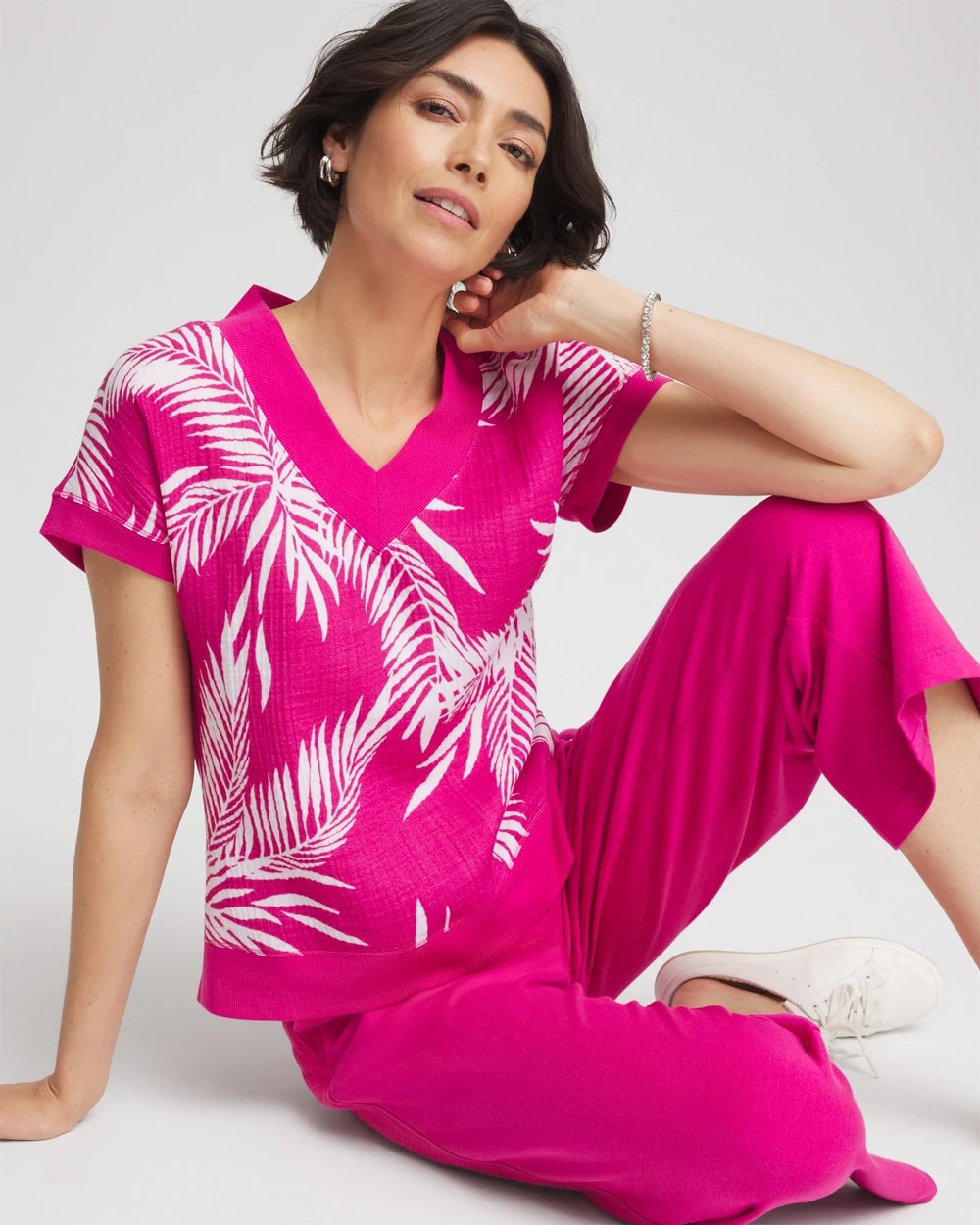 Chico's Women | Zenergy® Tropical Gauze Top CRUSHED BERRIES
