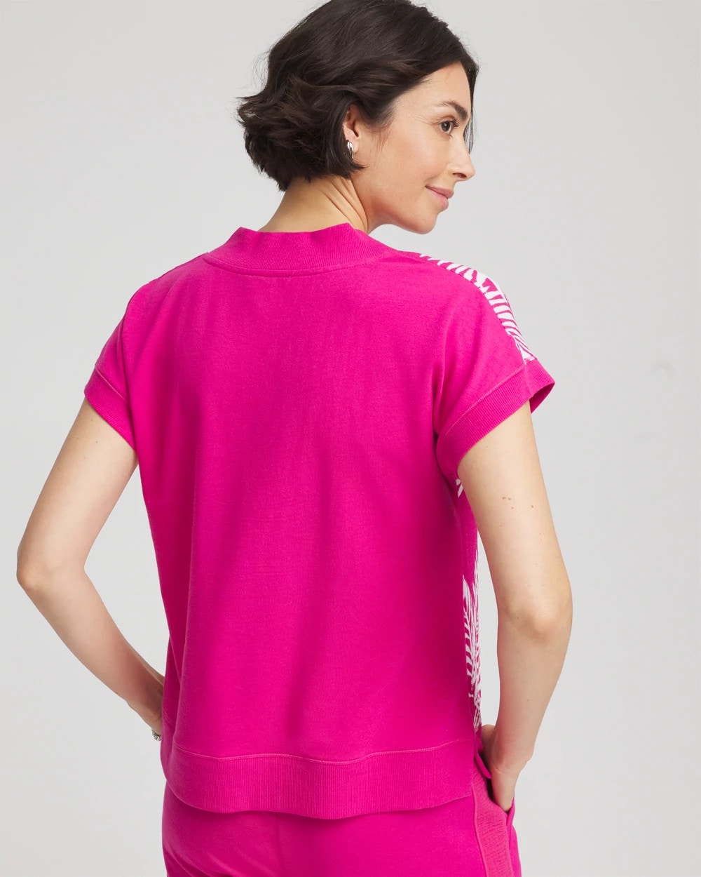 Chico's Women | Zenergy® Tropical Gauze Top CRUSHED BERRIES