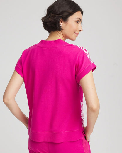 Chico's Women | Zenergy® Tropical Gauze Top CRUSHED BERRIES