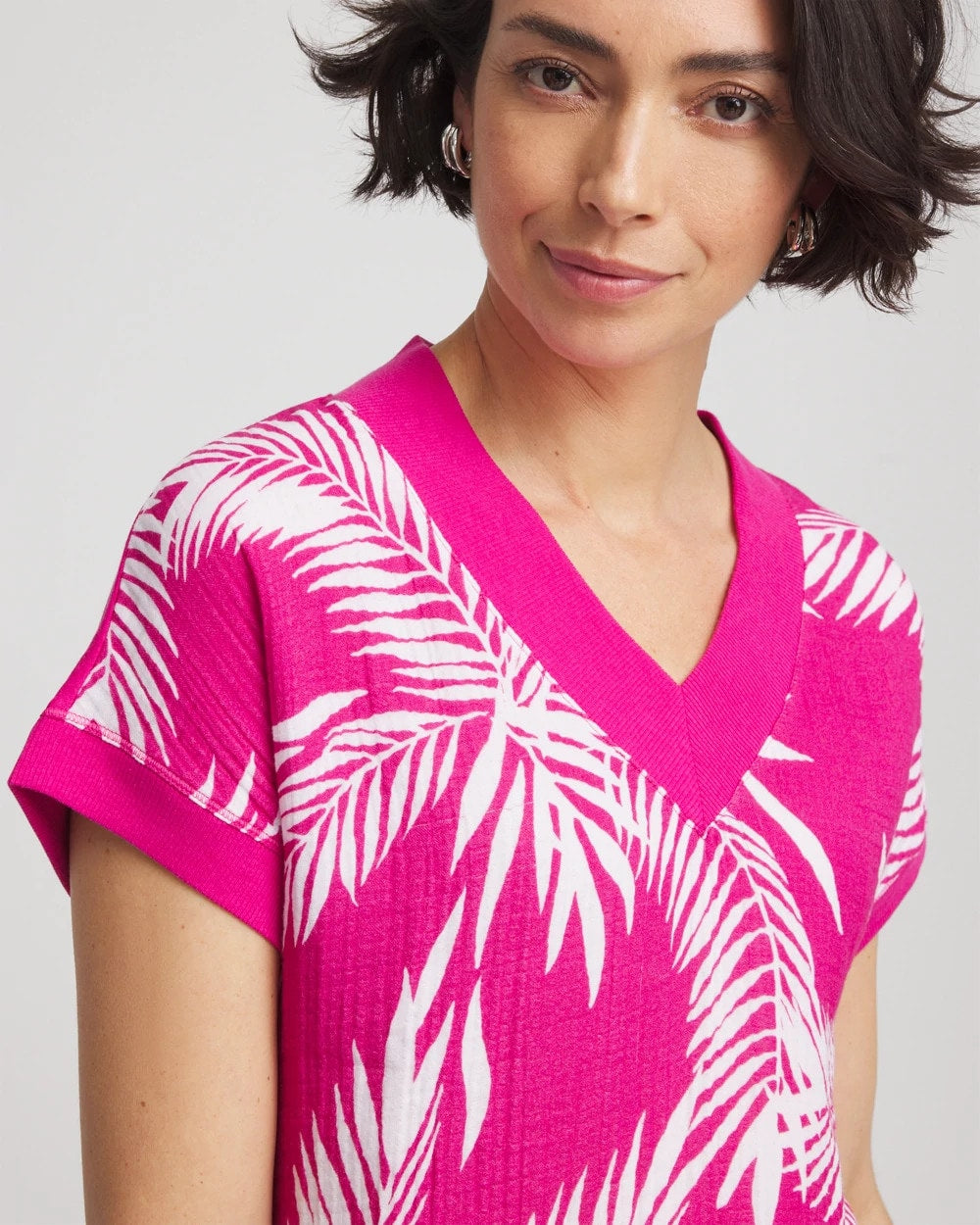 Chico's Women | Zenergy® Tropical Gauze Top CRUSHED BERRIES