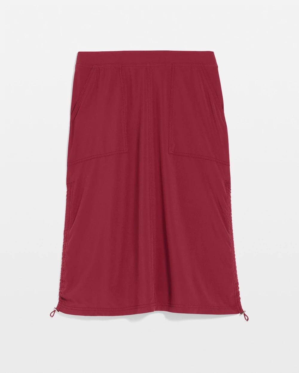 Chico's Women | Zenergy® UPF Bungee-Hem Pull-On Skirt RUSSET RED