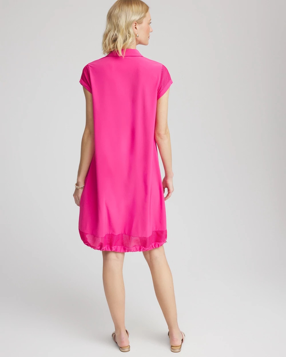 Chico's Women | Zenergy® UPF Mesh-Trim Bungee Dress CRUSHED BERRIES