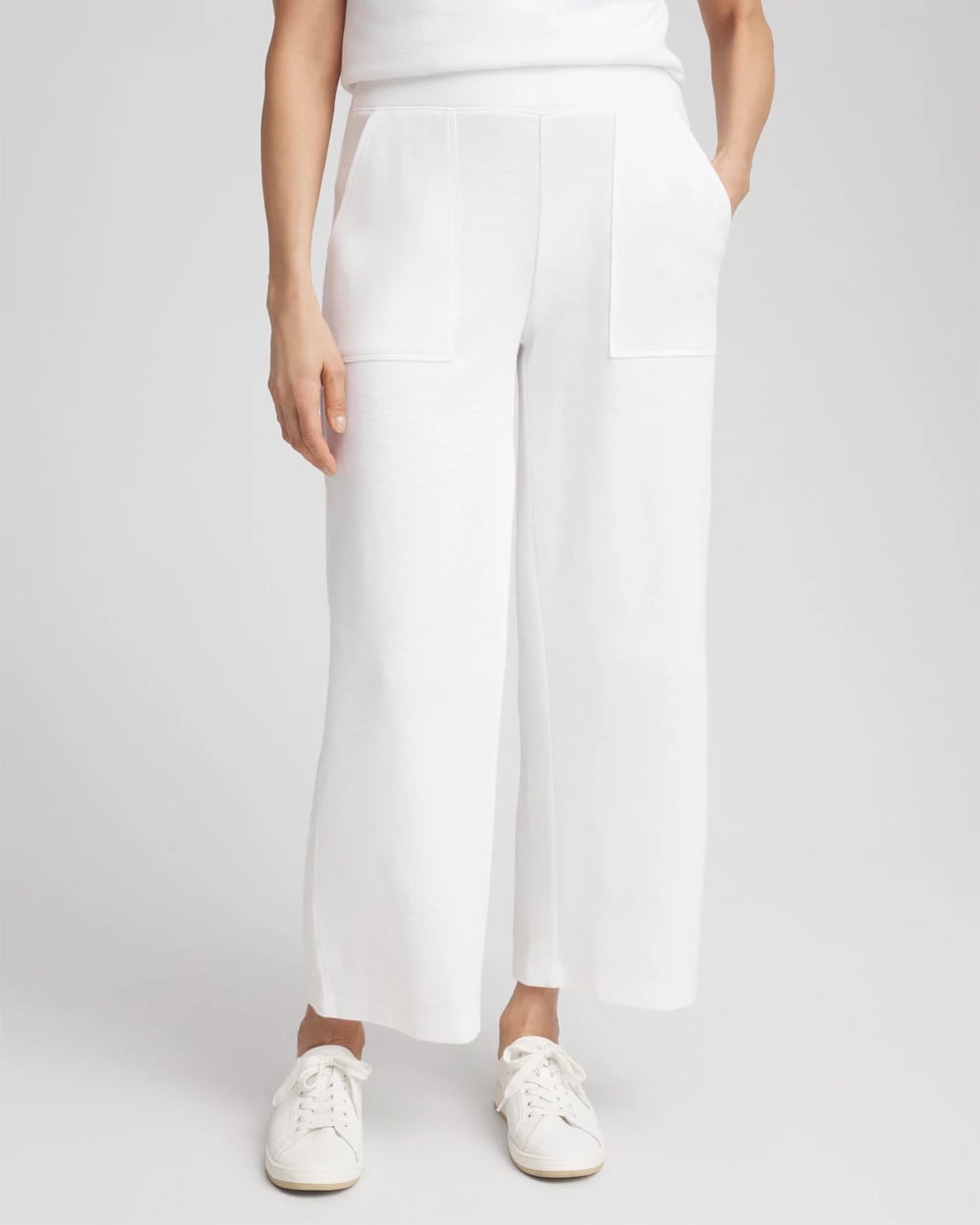 Chico's Women | Zenergy® Beach Slub Cropped Pants ALABASTER
