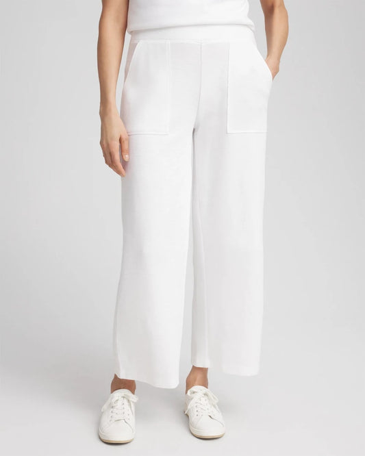 Chico's Women | Zenergy® Beach Slub Cropped Pants ALABASTER