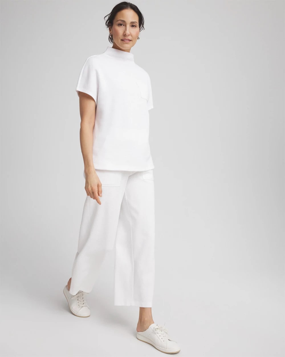 Chico's Women | Zenergy® Beach Slub Cropped Pants ALABASTER