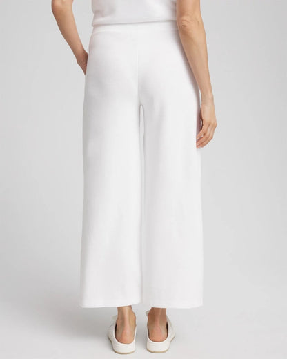 Chico's Women | Zenergy® Beach Slub Cropped Pants ALABASTER