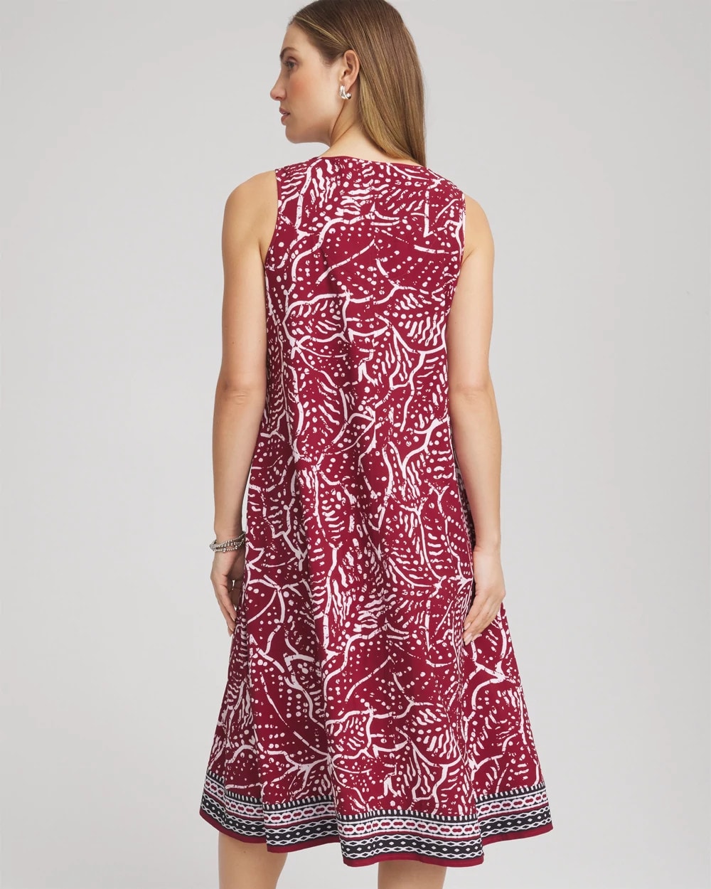 Chico's Women | Zenergy® UPF Printed Midi Sports Dress RUSSET RED