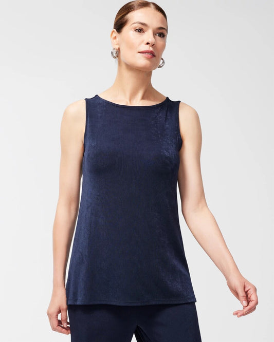 Chico's Women | Travelers™ Classic Side-Slit Tank TRAVELERS INDIA INK