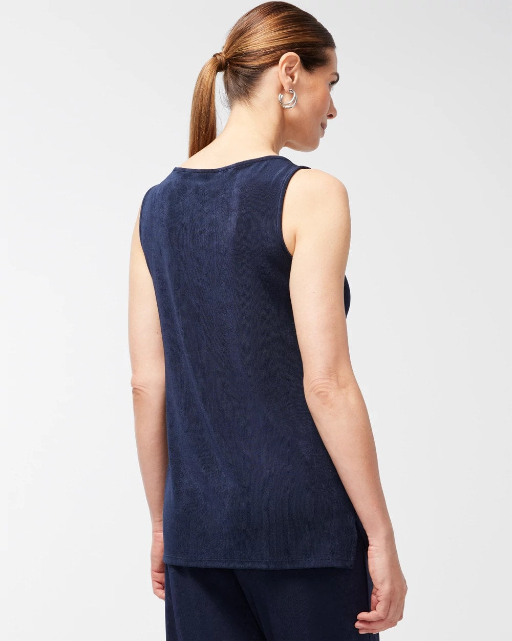 Chico's Women | Travelers™ Classic Side-Slit Tank TRAVELERS INDIA INK