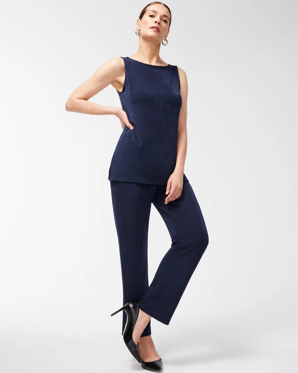 Chico's Women | Travelers™ Classic No Tummy Pants INDIA INK