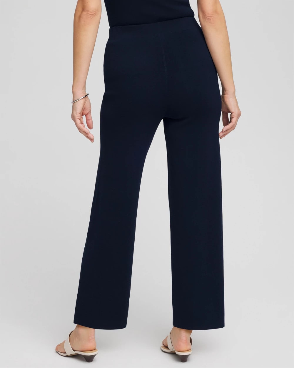 Chico's Women | Travelers™ Sweater Knit Wide-Leg Pants TRAVELERS INDIA INK