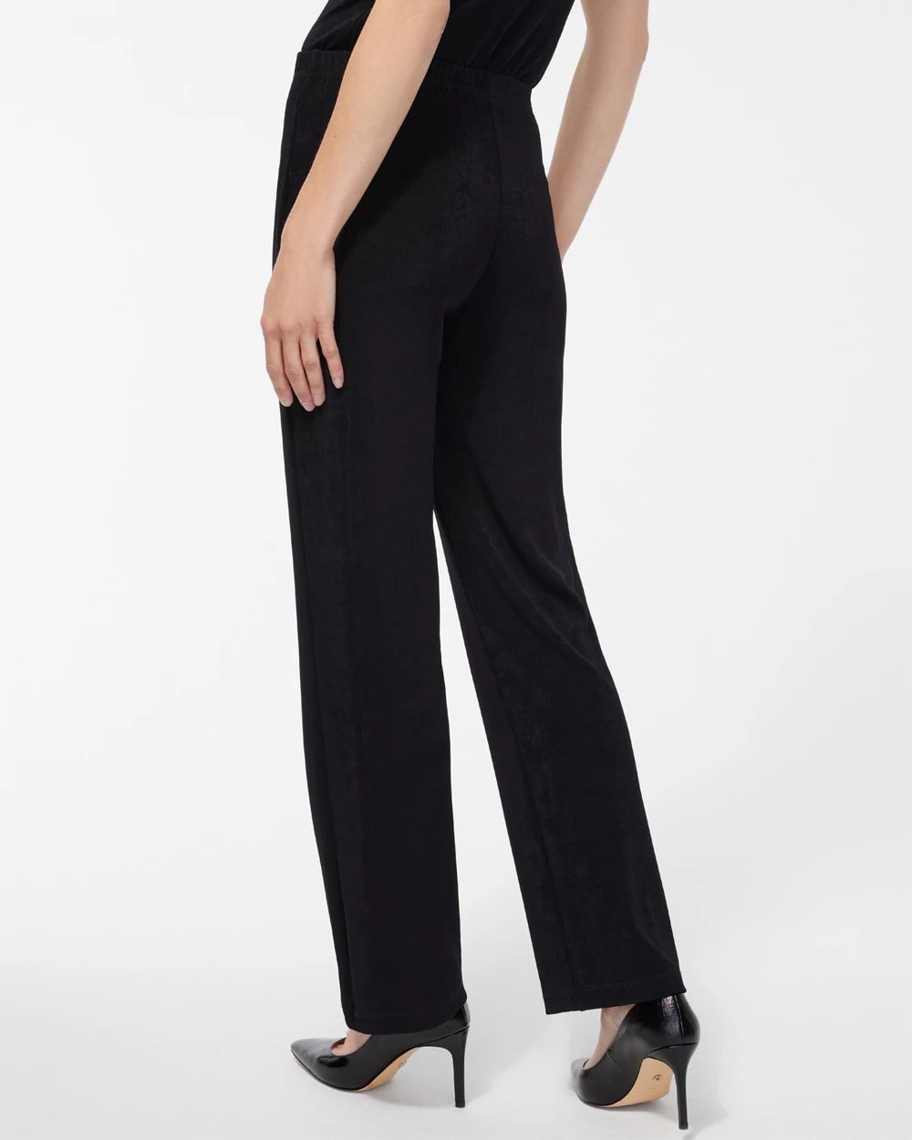Chico's Women | Travelers™ Classic No Tummy Pants BLACK