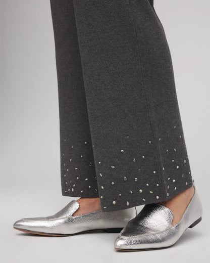Chico's Women | Travelers™ Embellished Straight-Leg Pants GRAPHITE GRAY