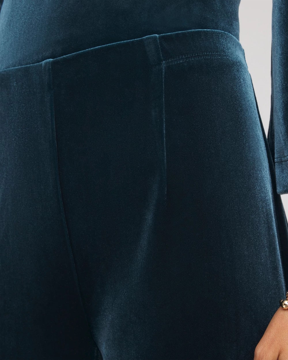Chico's Women | Travelers™ Velvet No Tummy Pants TEAL SHADOW