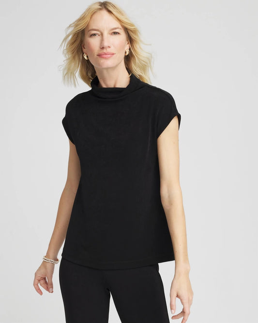 Chico's Women | Travelers™ Mockneck Top TRAVELERS BLACK