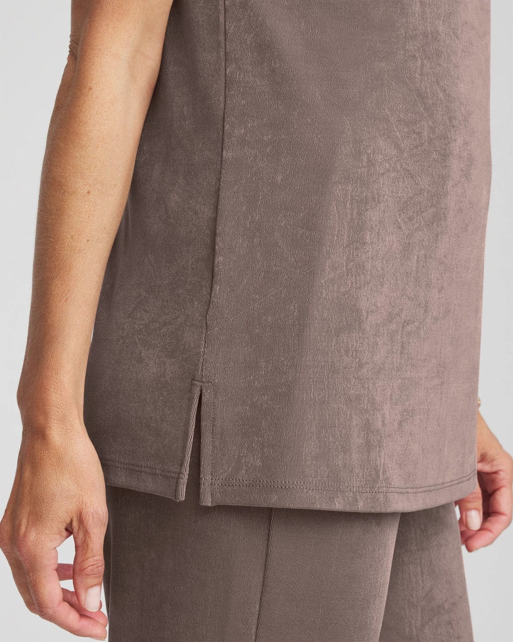 Chico's Women | Travelers™ Classic Side-Slit Tank DEEP TAUPE