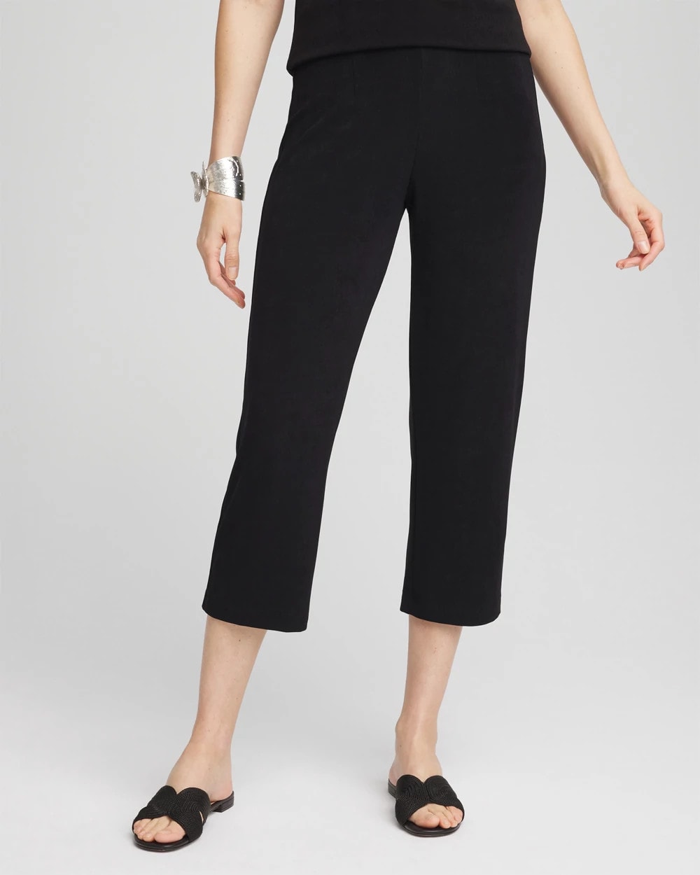 Chico's Women | Travelers™ No Tummy Cropped Pants TRAVELERS BLACK