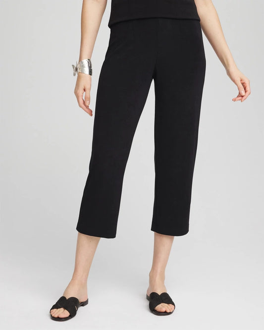 Chico's Women | Travelers™ No Tummy Cropped Pants TRAVELERS BLACK