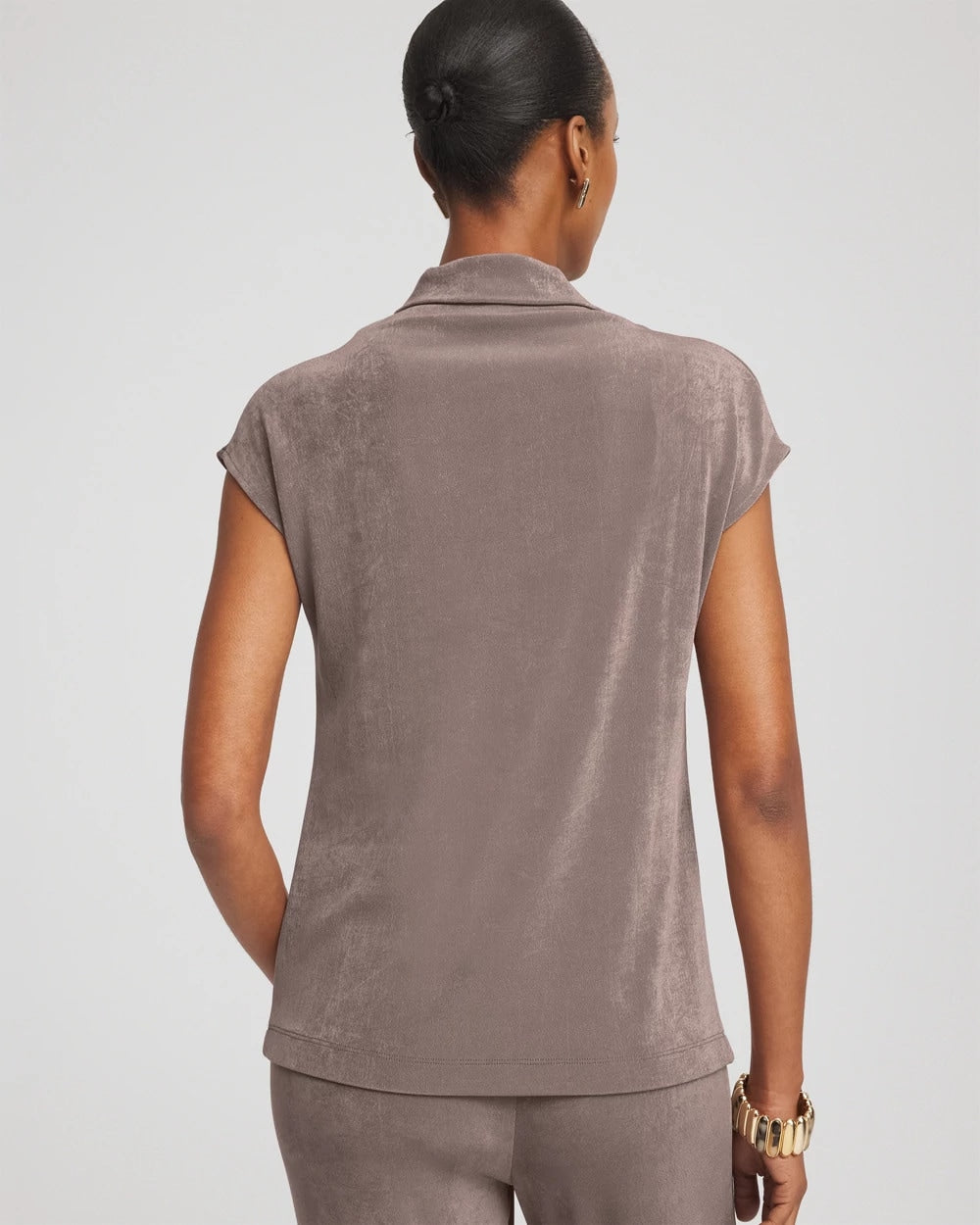Chico's Women | Travelers™ Mockneck Top DEEP TAUPE